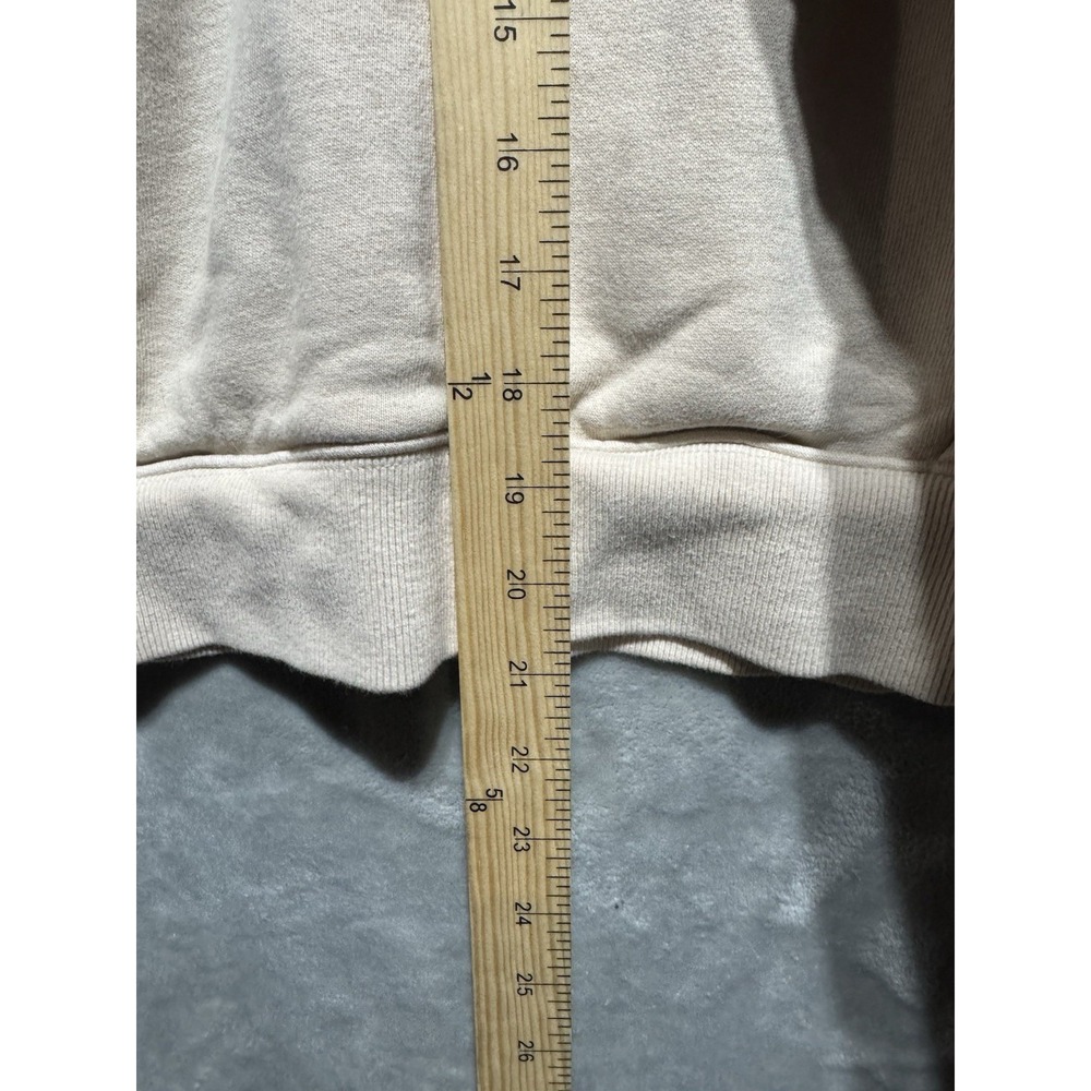 Mountain Hardwear Hoodie Women's Medium Tan Graphic Backhit Hotel Basecamp Bull - Picture 5 of 9